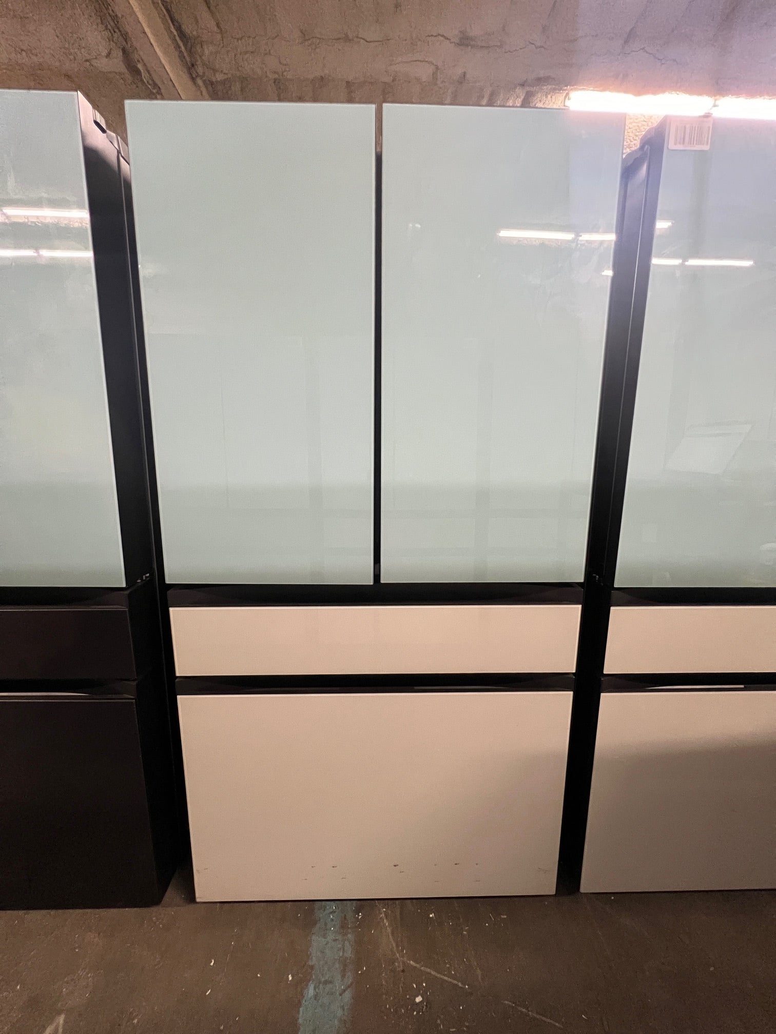 Samsung BESPOKE 23 cu. ft. Counter Depth 4-Door Blue & White